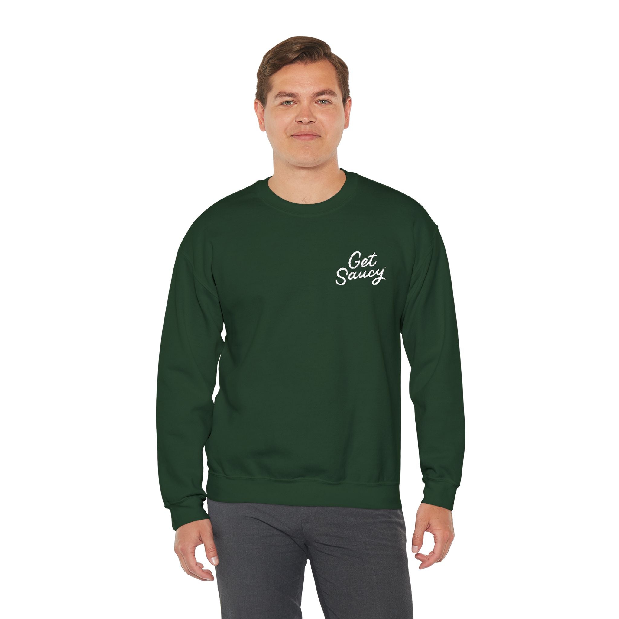 Get Saucy Unisex Embroidered Sweatshirt