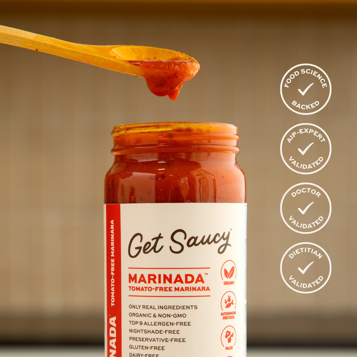 Marinada™ 16 oz Jar | Tomato-Free Marinara |12ct case
