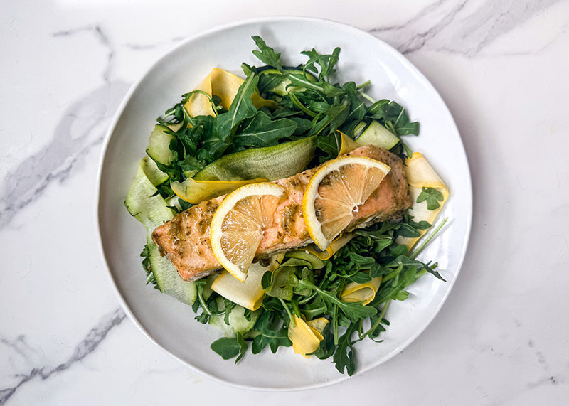Slow Roasted Salsa Verde Salmon