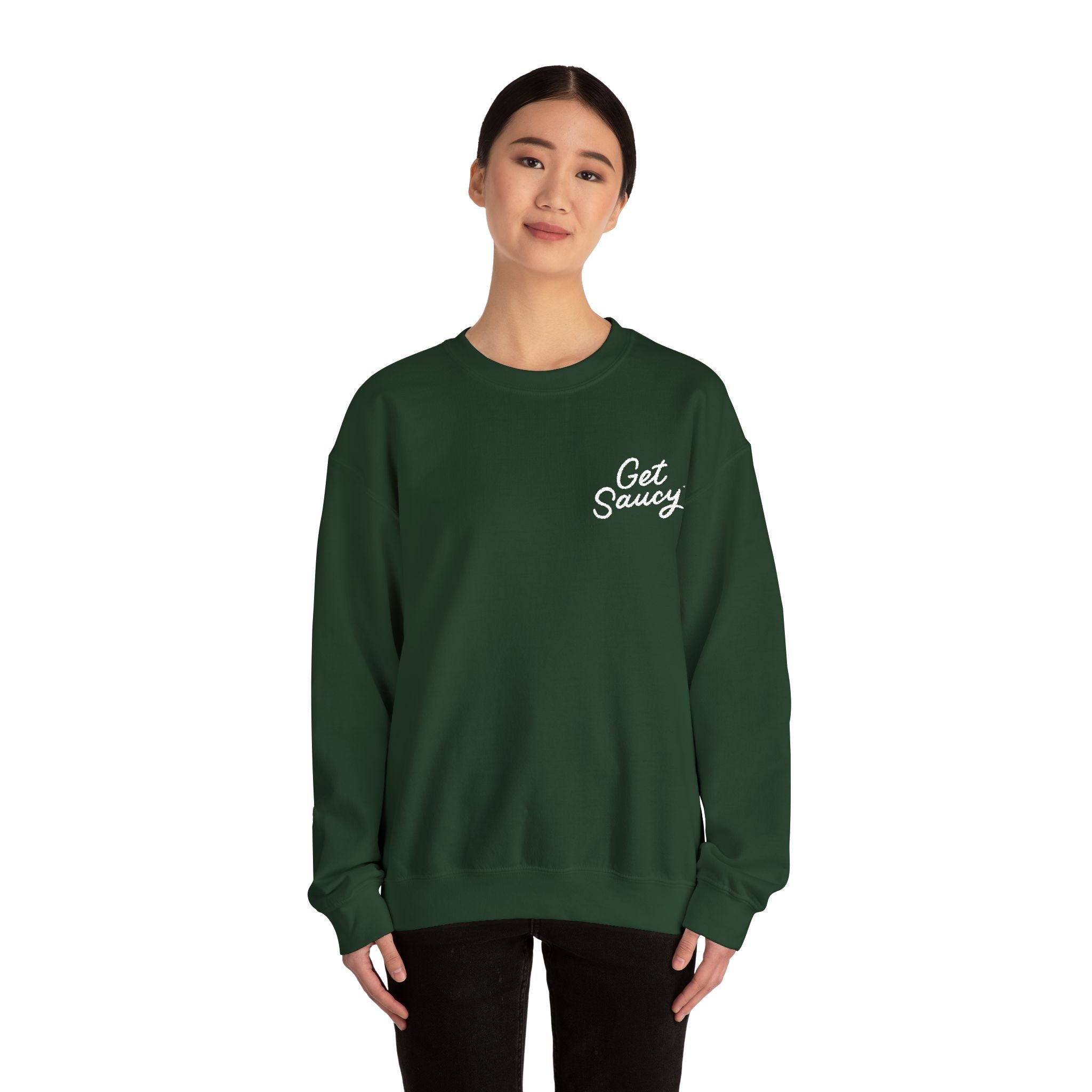Get Saucy Unisex Embroidered Sweatshirt