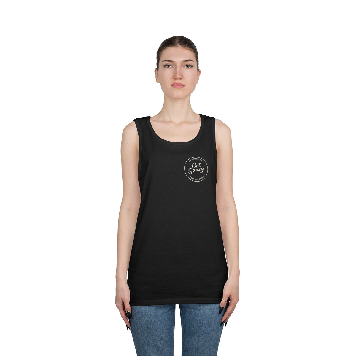 Get Saucy Stamp Unisex Tank