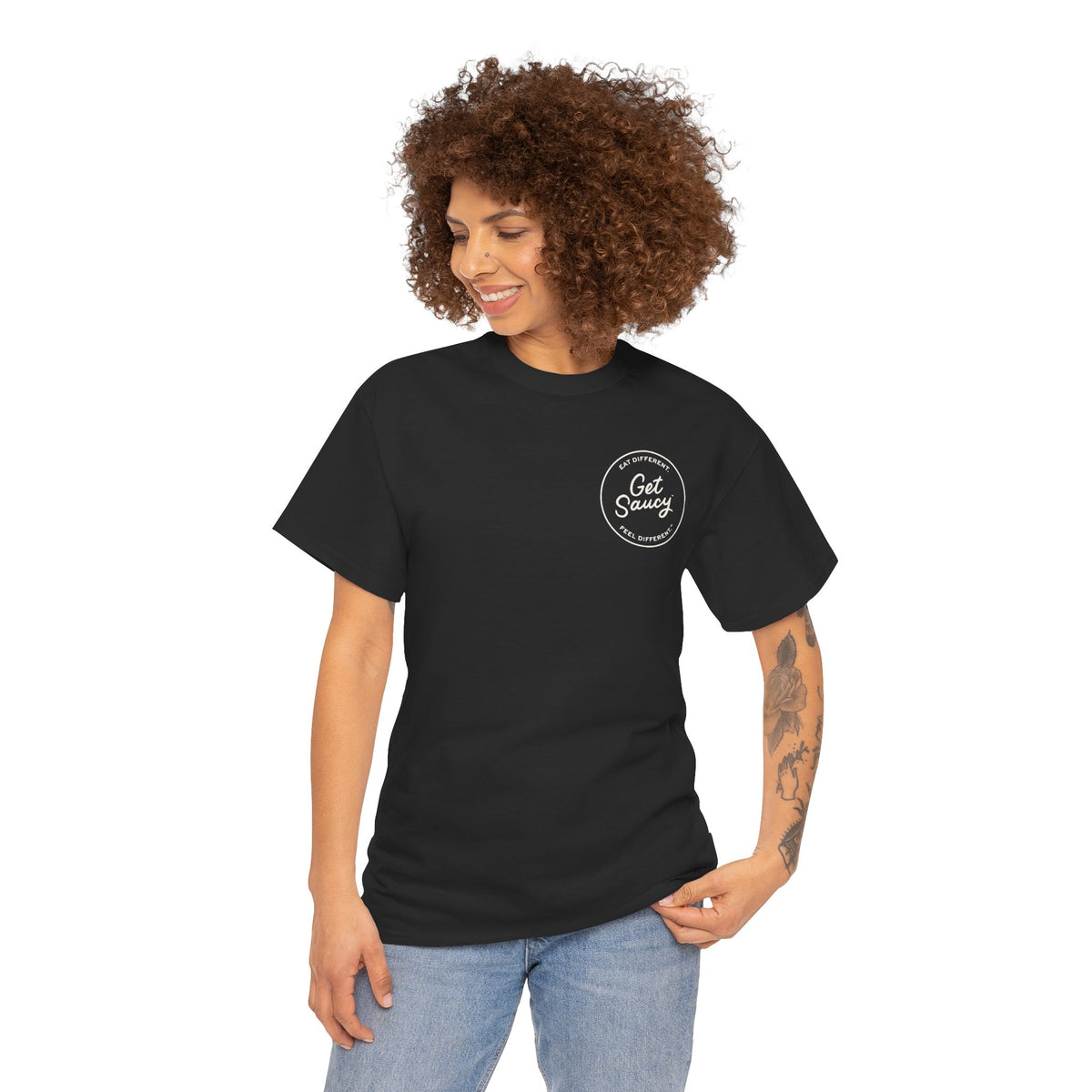 Get Saucy Stamp Unisex Tee